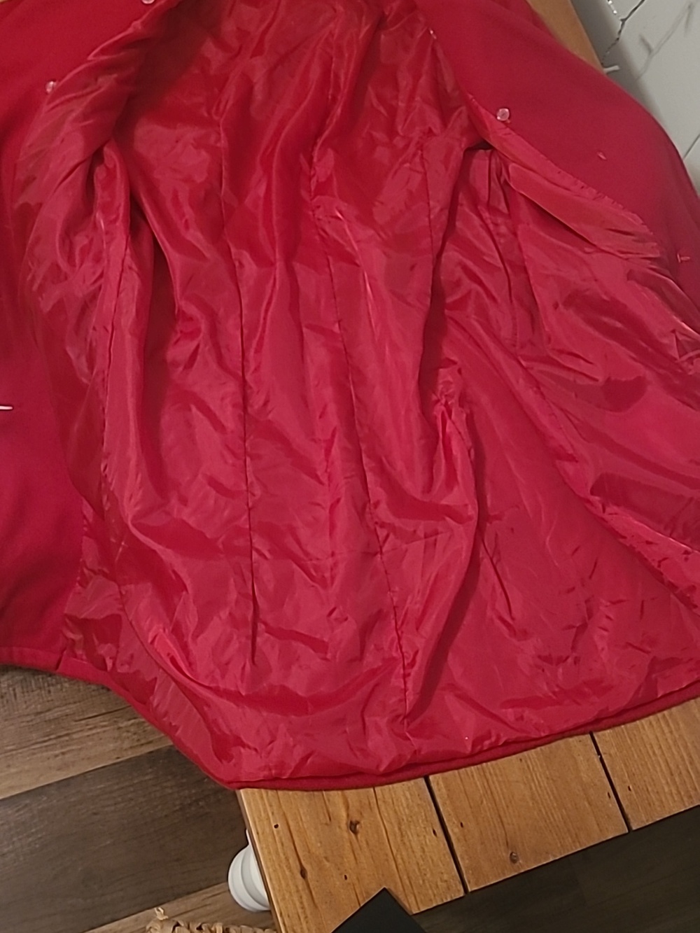 Red Pea Coat - Picture 6 of 7
